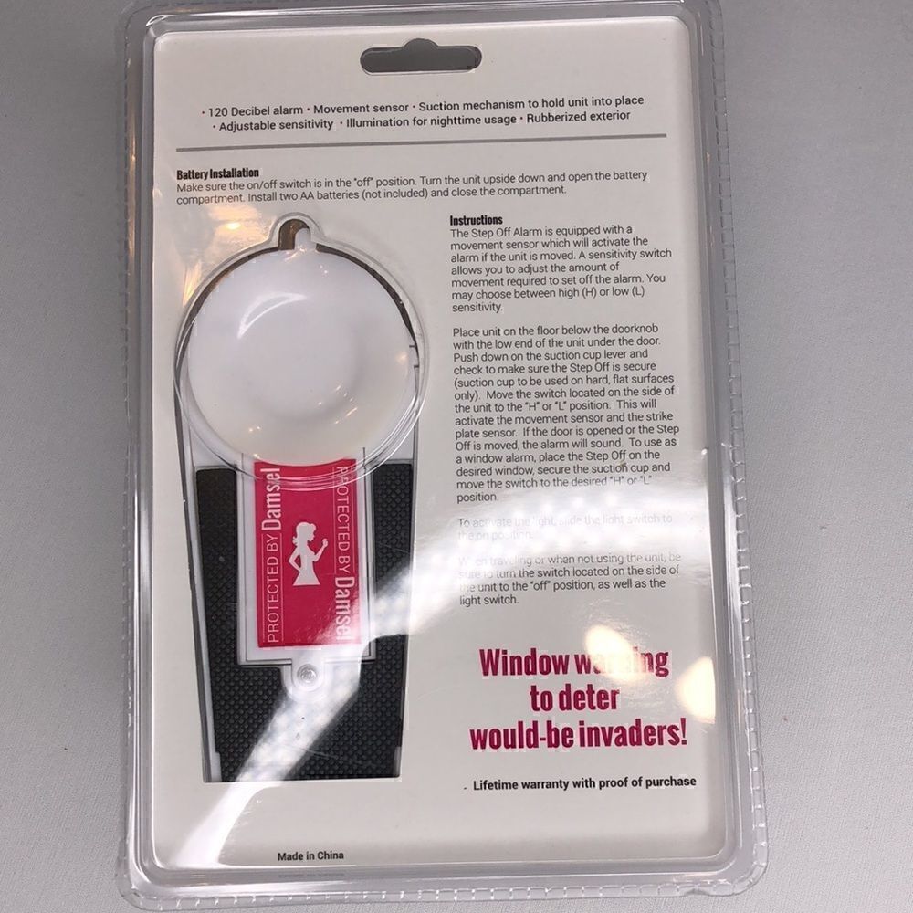 Damsel in Defense Step Off Portable Entry Alarm - Picture 5 of 8